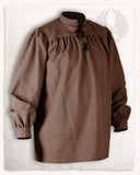 Shirt Ansgar, medieval, brown