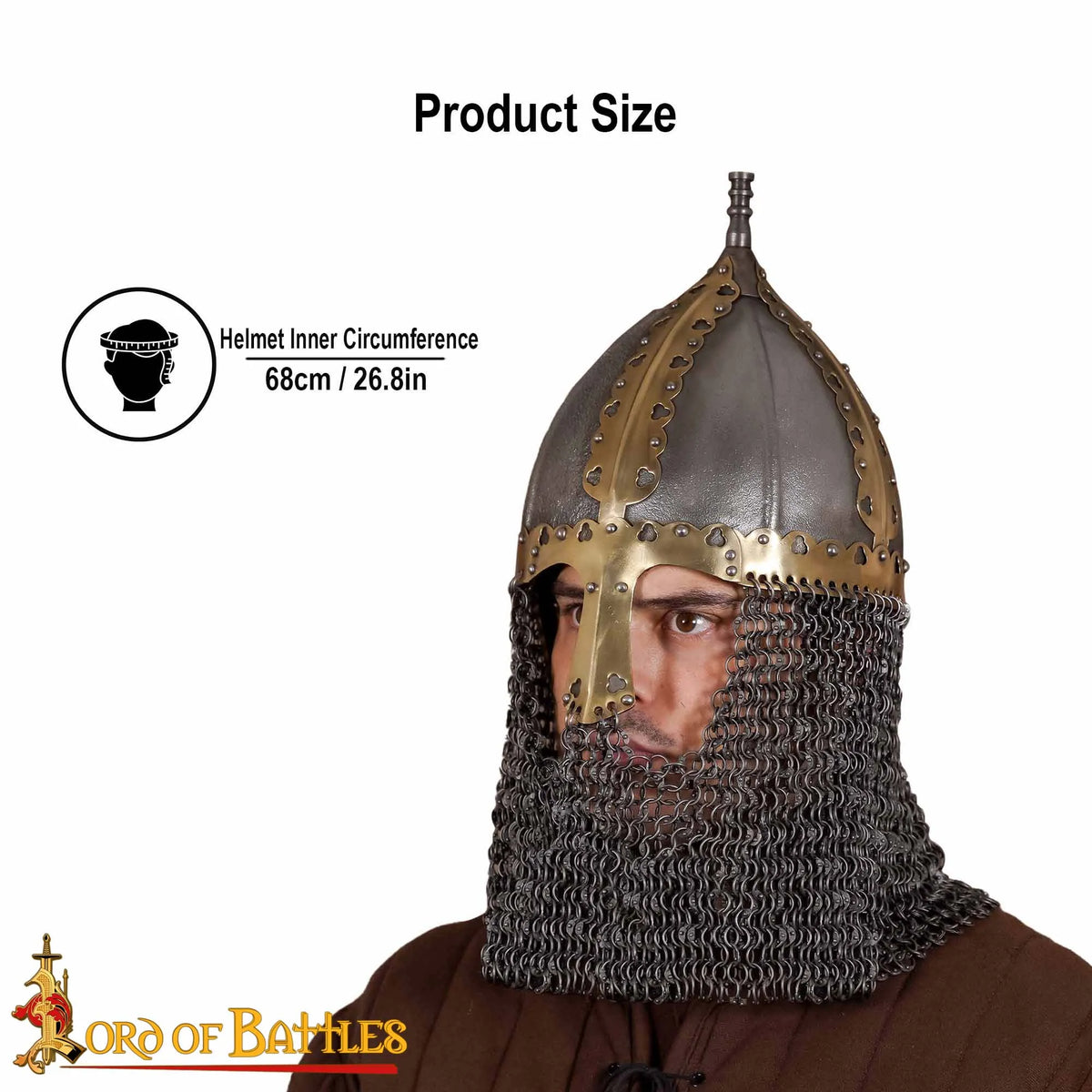 10th century Viking helmet Gnezdovo, 1.6 mm