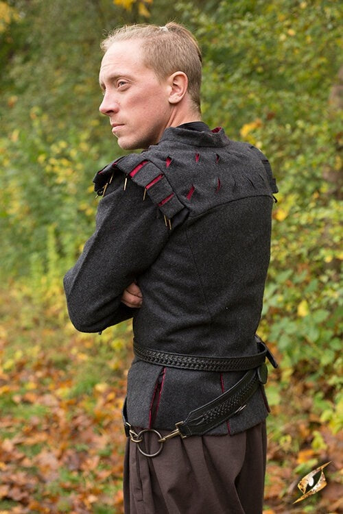 Braided sword belt, black