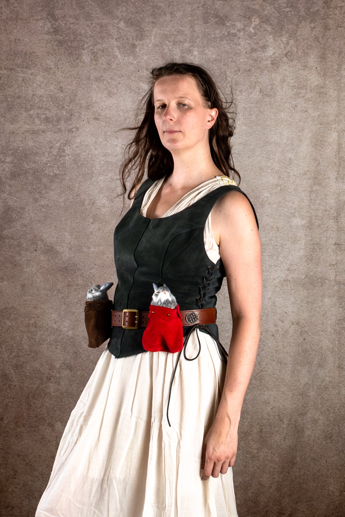 Pouch with rabbit Roger - Red