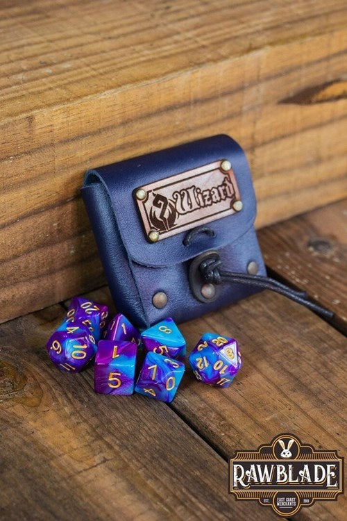 Dice bag with dice set, Wizard