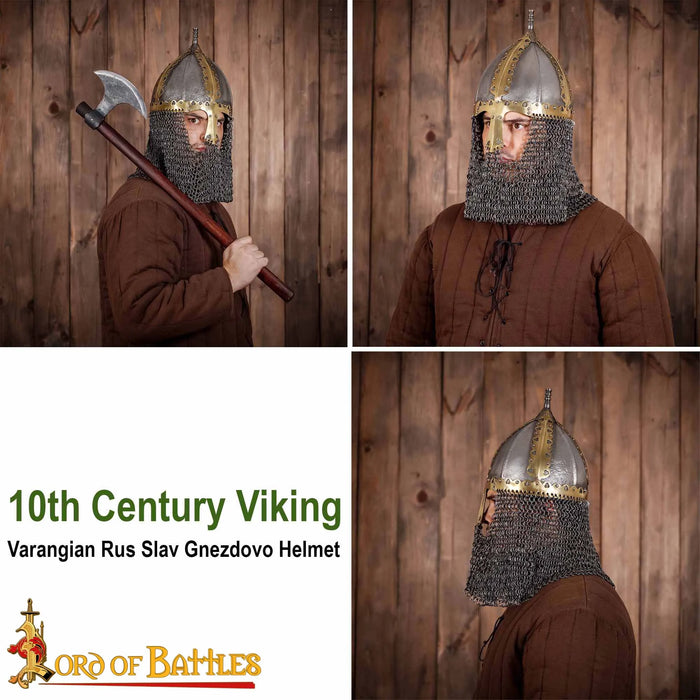 10th century Viking helmet Gnezdovo, 1.6 mm