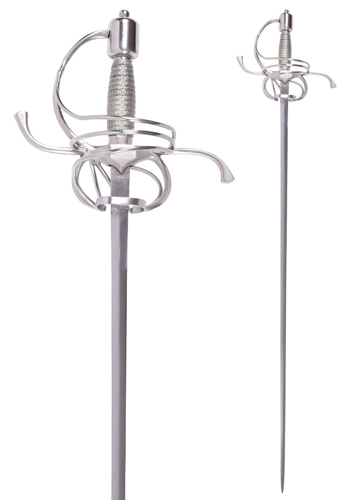 German rapier 17th century, semi-sharp