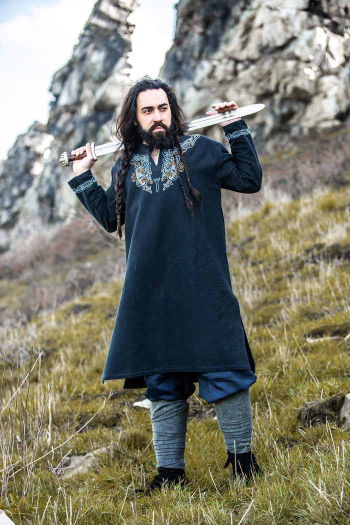 Tunic Viking jarl Hakon, black