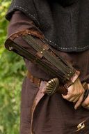 Germanska bracers, underarmskydd, patinerade, 1 mm