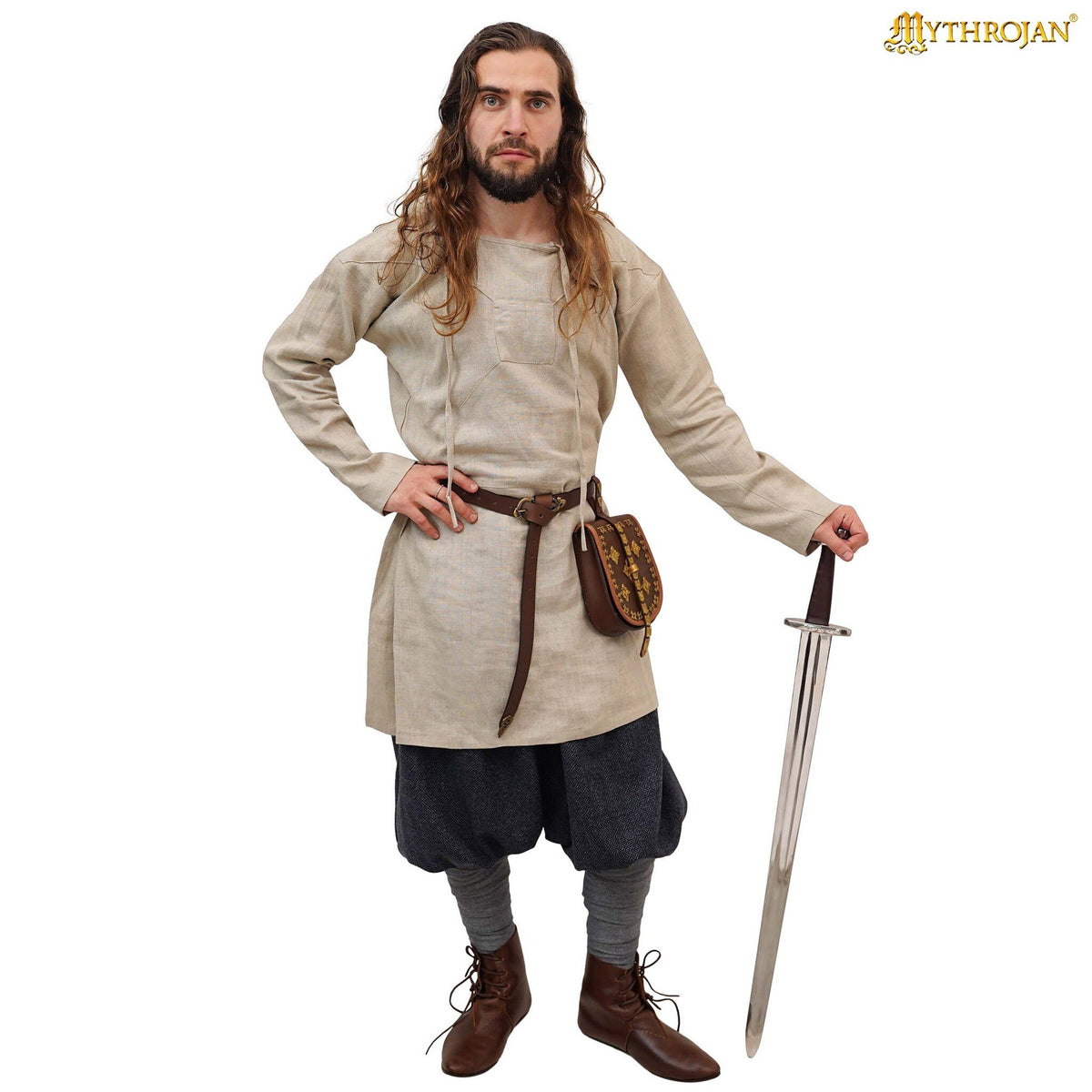 Medieval undertunic Viborg, linen, natural