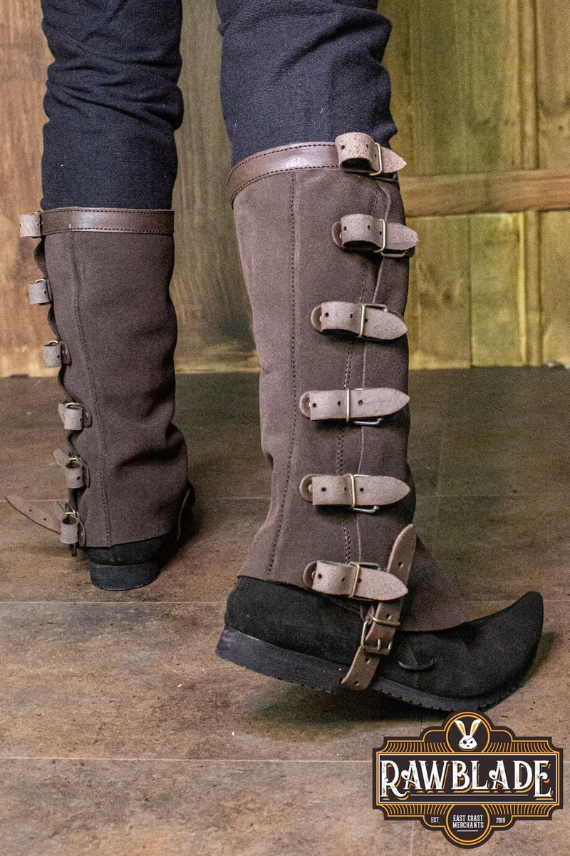 Zapatos Poulaines de soldado – marrón