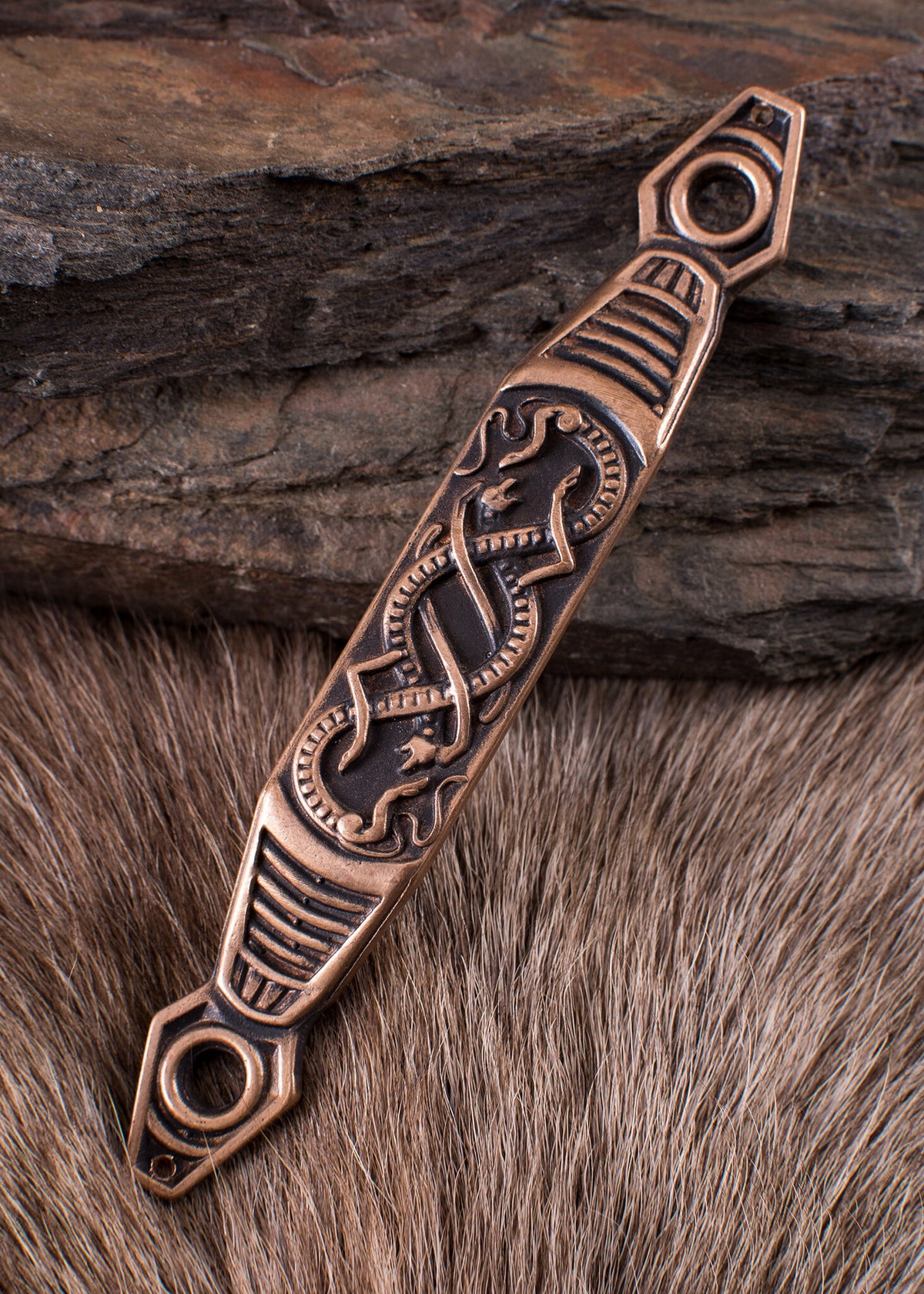 Belt loop with snakes for sword scabbard