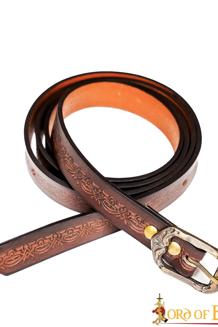 Leather belt Melian, 130 cm, brown