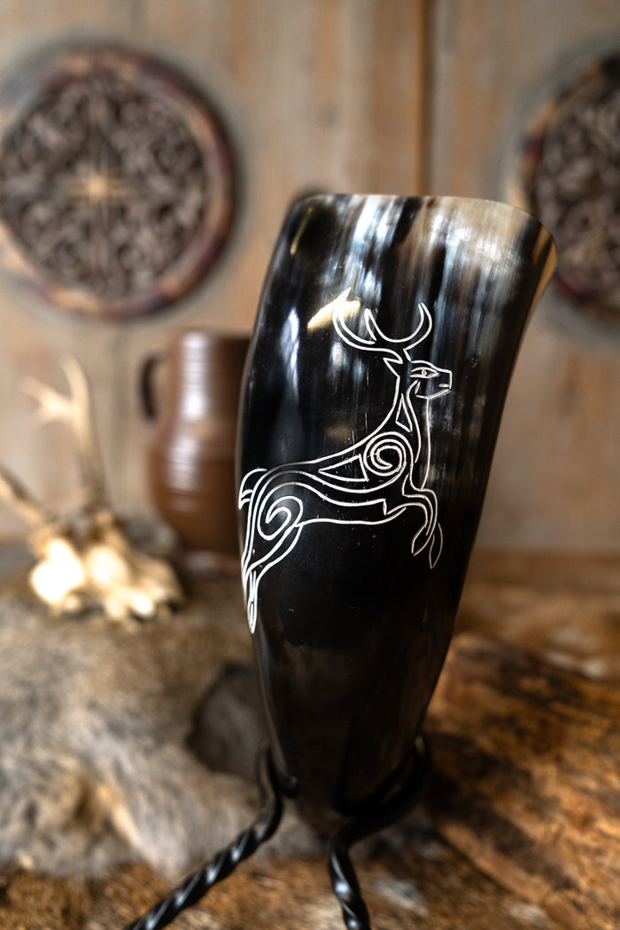 Engraved drinking horn Cernunnos, 300-500 ml