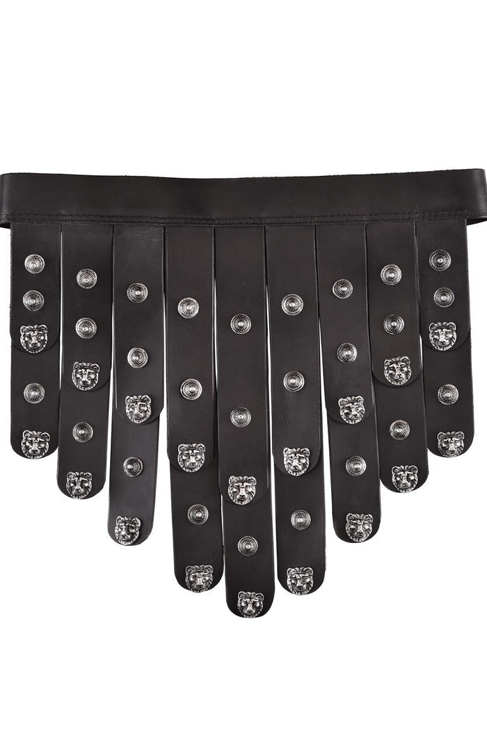 Greek leather apron belt, 132 cm