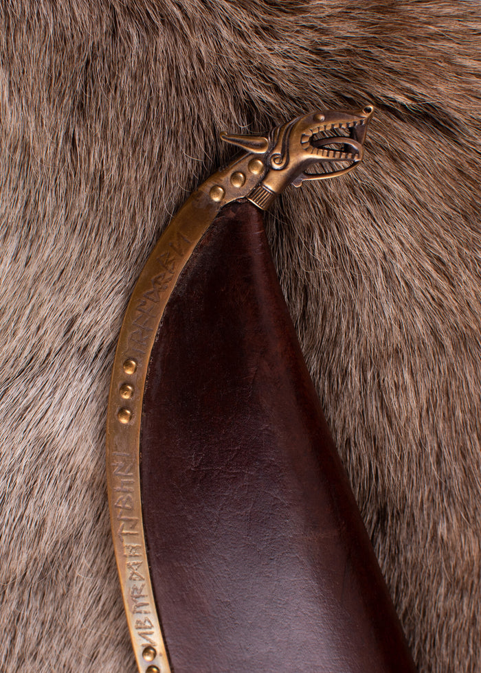 10th century Viking scramasax Jellinge style, semi-sharp