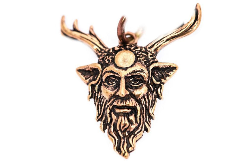 Ciondolo Cernunnos, dio della foresta, bronzo