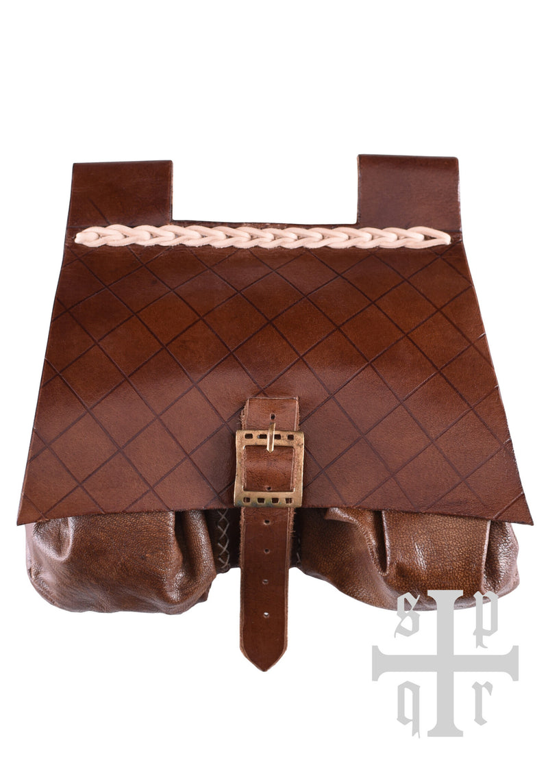 Sacoche de ceinture médiévale du XIVe siècle