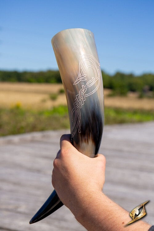 Viking drinking horn Midgard serpent, light, 500-650 ml