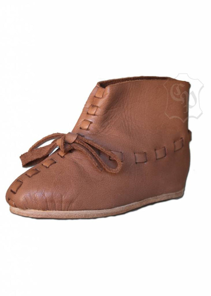 Medieval children's shoes, brown