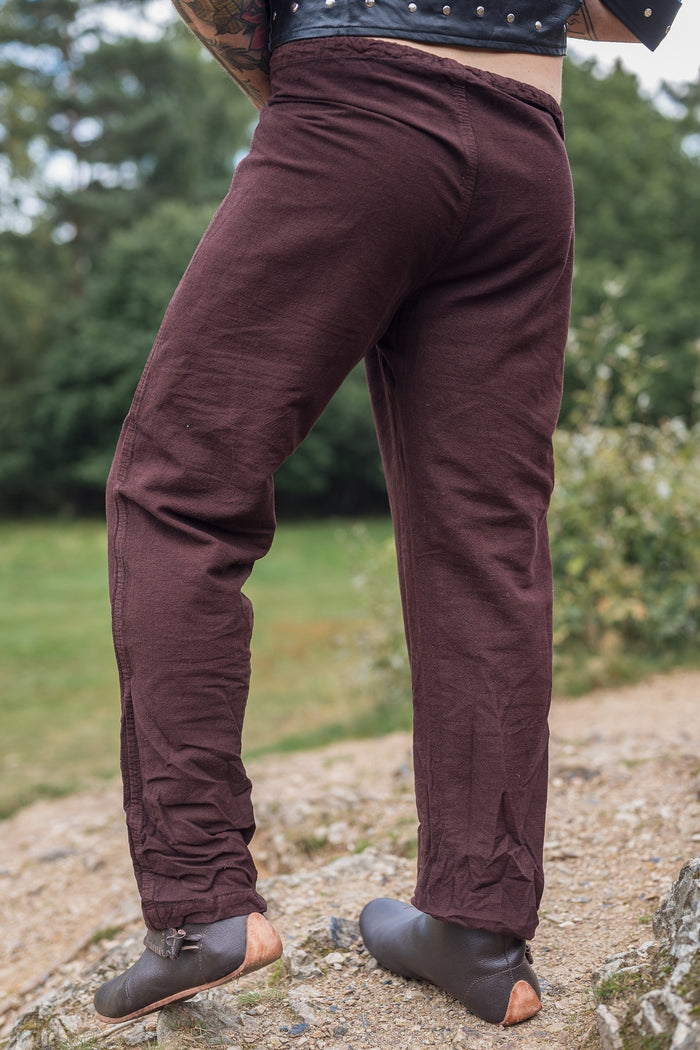 Viking trousers, linen, brown