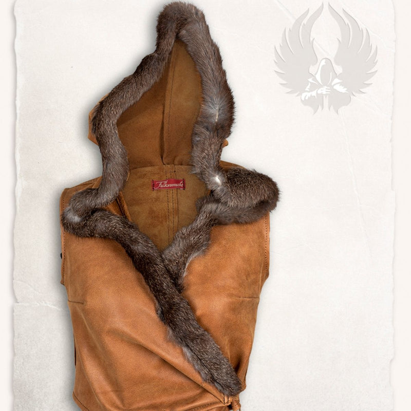 Skórzany top Jetta, brązowy