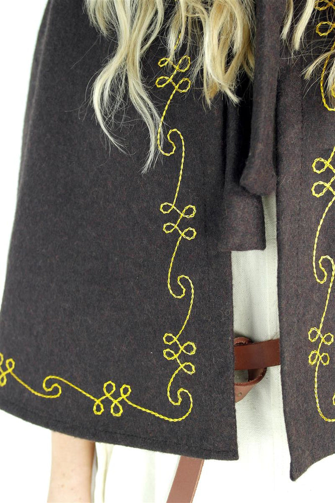 Chaperon Runa, wool blend, brown