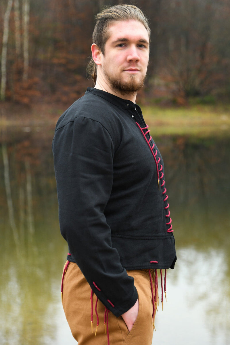 Arming doublet del XV secolo Bernhard, nero