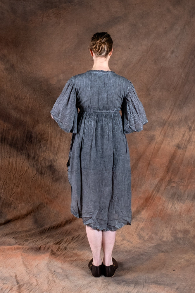 Frieda summer dress, grey blue