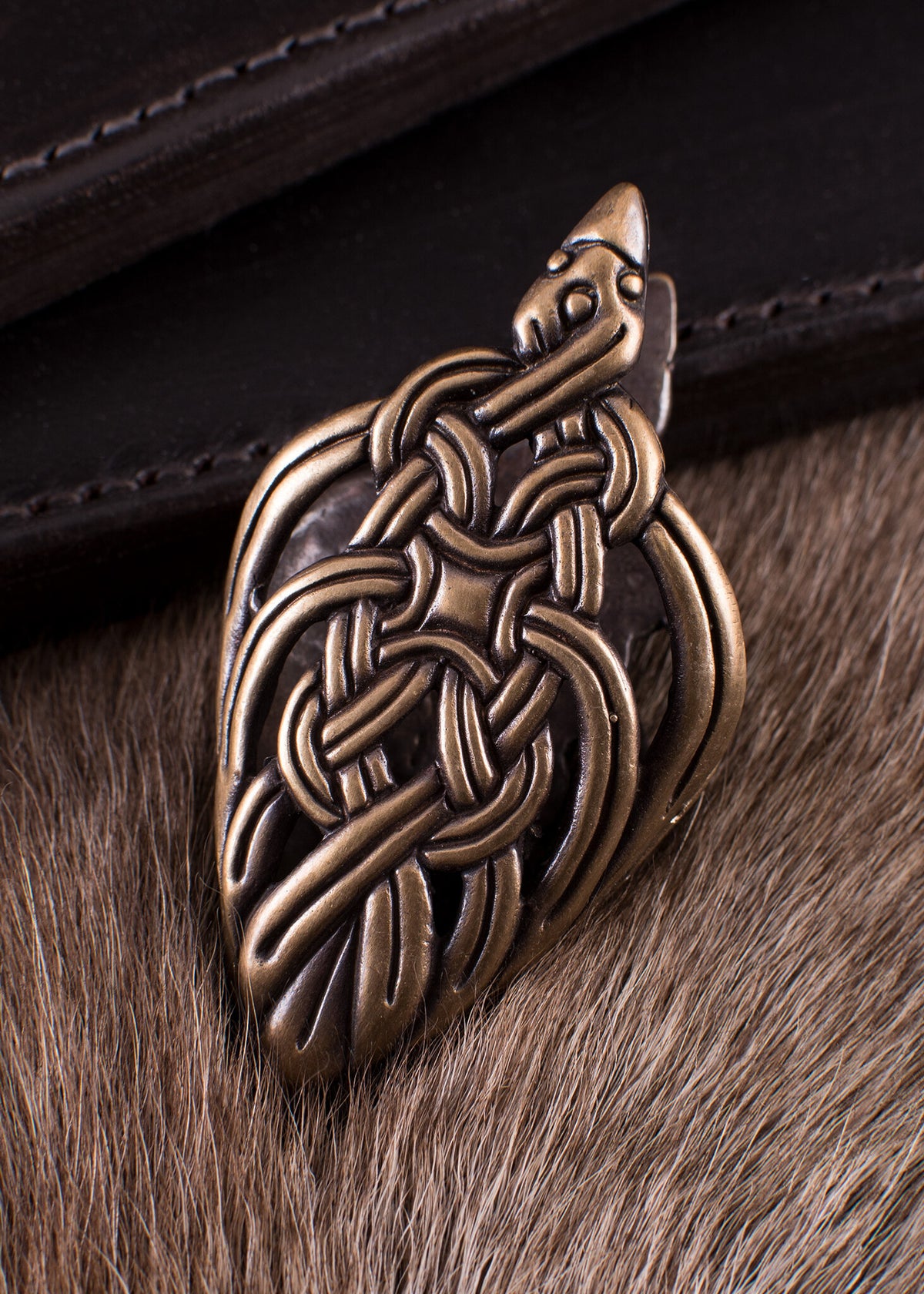 Viking scabbard chape Borre animal