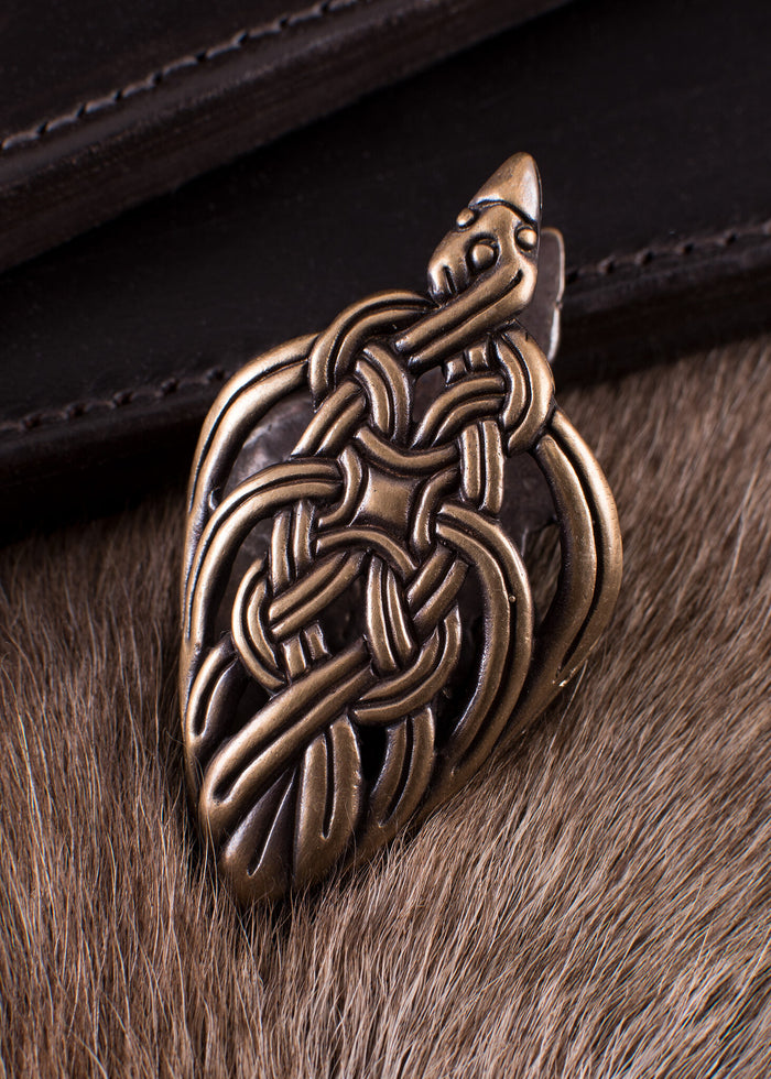 Viking scabbard chape Borre animal