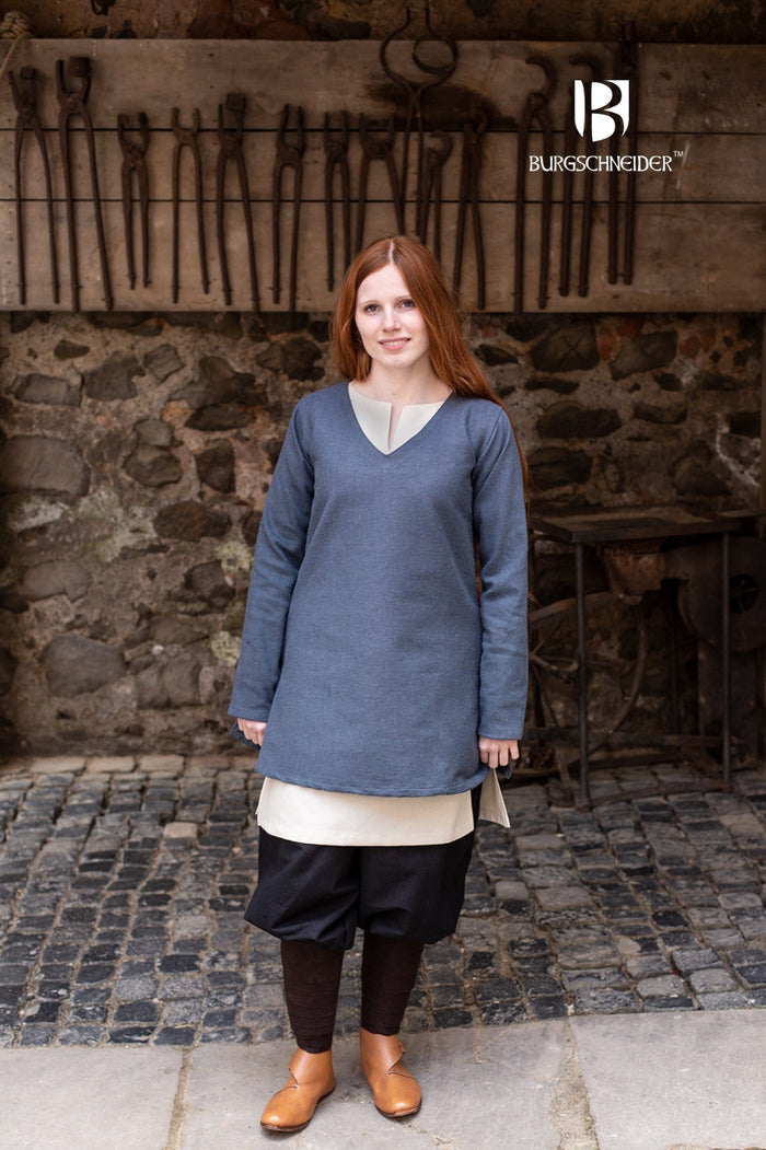 Tunic shield-maiden Frekja, grey