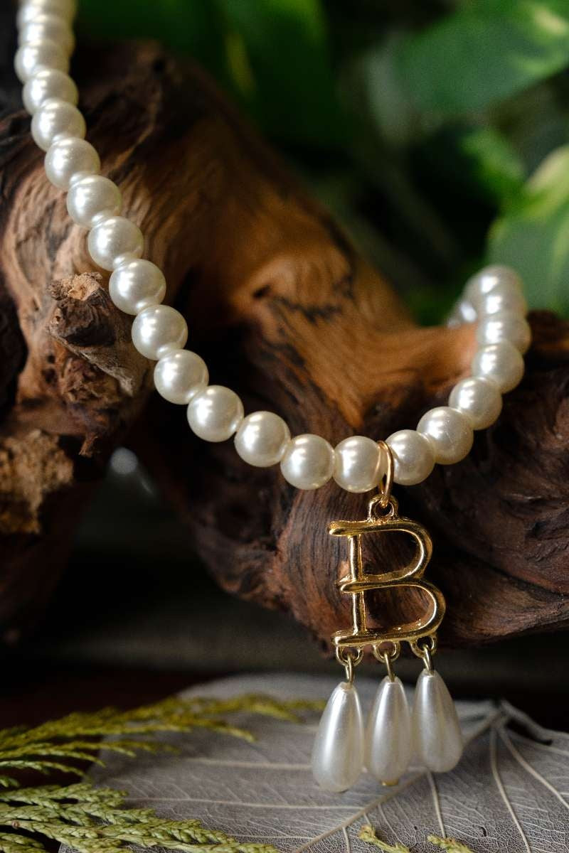 Pearl necklace Anne Boleyn, pewter