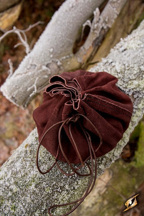 Leather pouch Michelangelo, brown