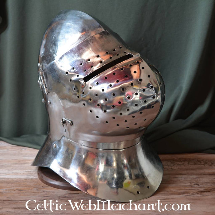 Great bascinet (1400–1450), 2 mm (battle-ready)
