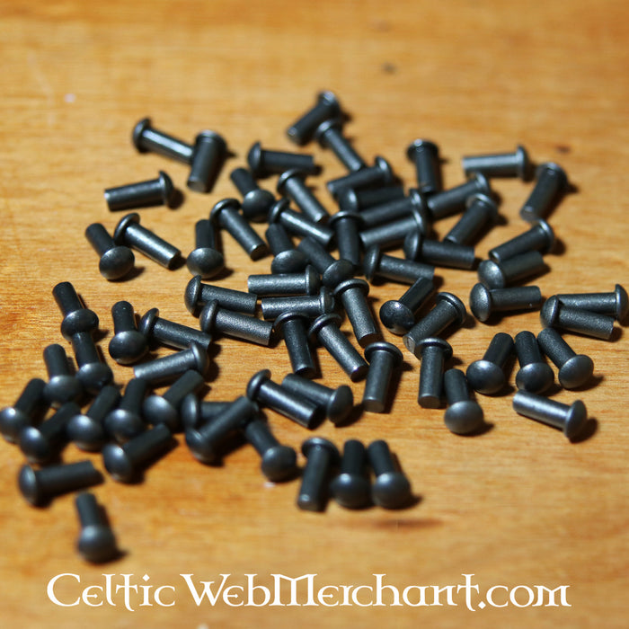 50 steel rivets 4 mm, long