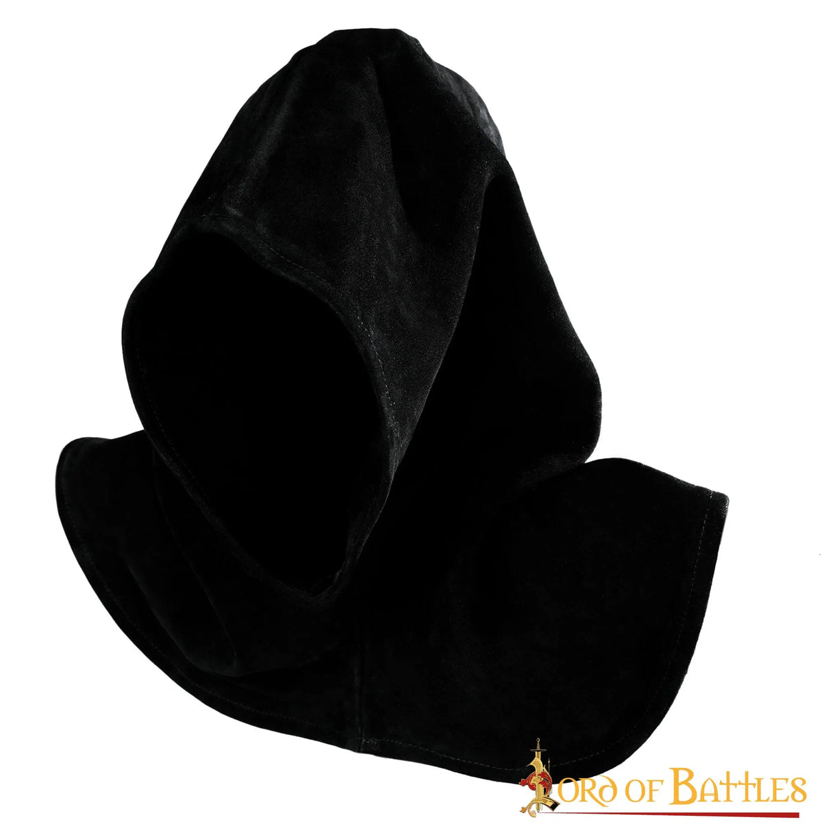 Executioner hood, suede, black