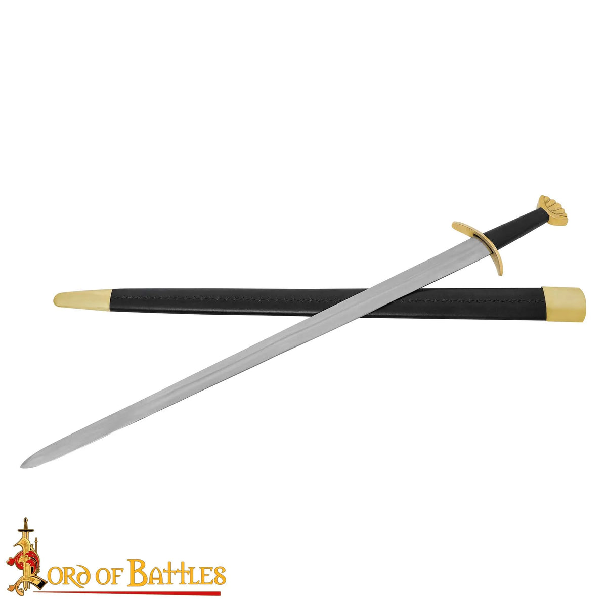 Viking sword Ubbe with scabbard, semi-sharp
