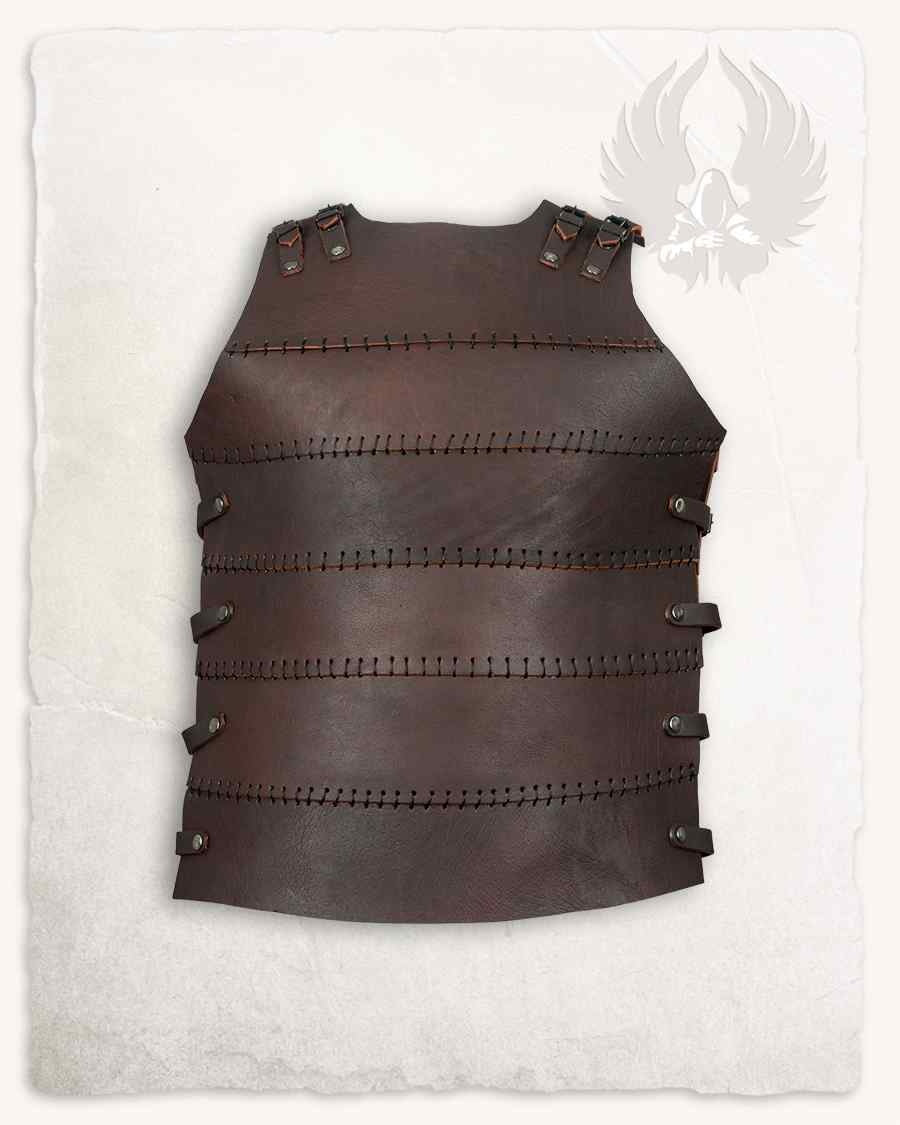 Leather cuirass Erend, brown