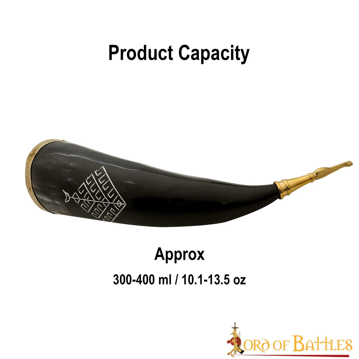 Viking drinking horn with Yggdrasil, 300-500 ml