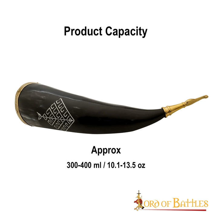 Viking drinking horn with Yggdrasil, 300-500 ml