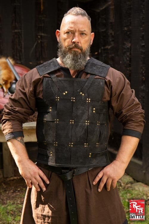 RFB Fighter leather armour, black