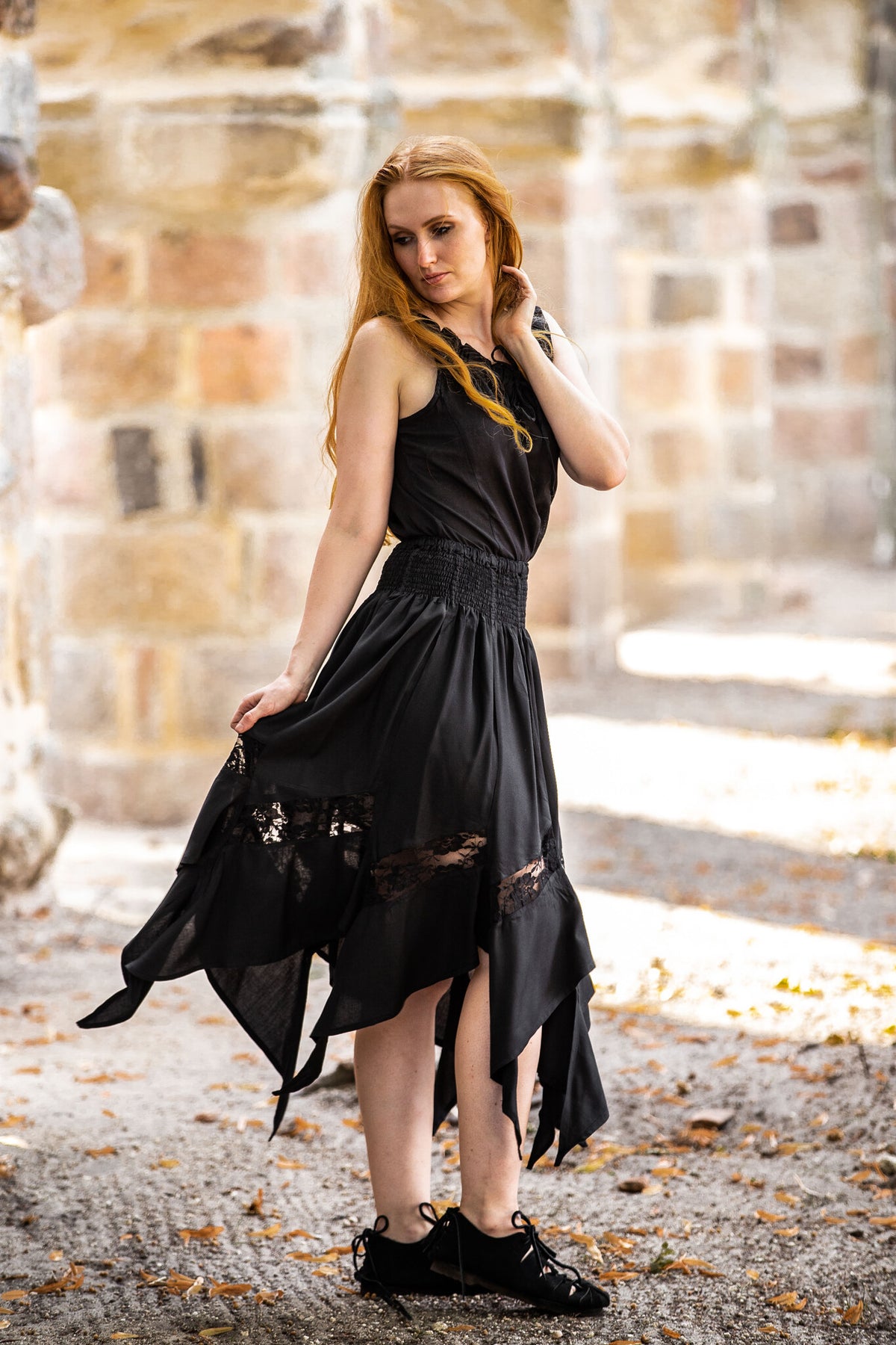 Witch skirt Selena, black