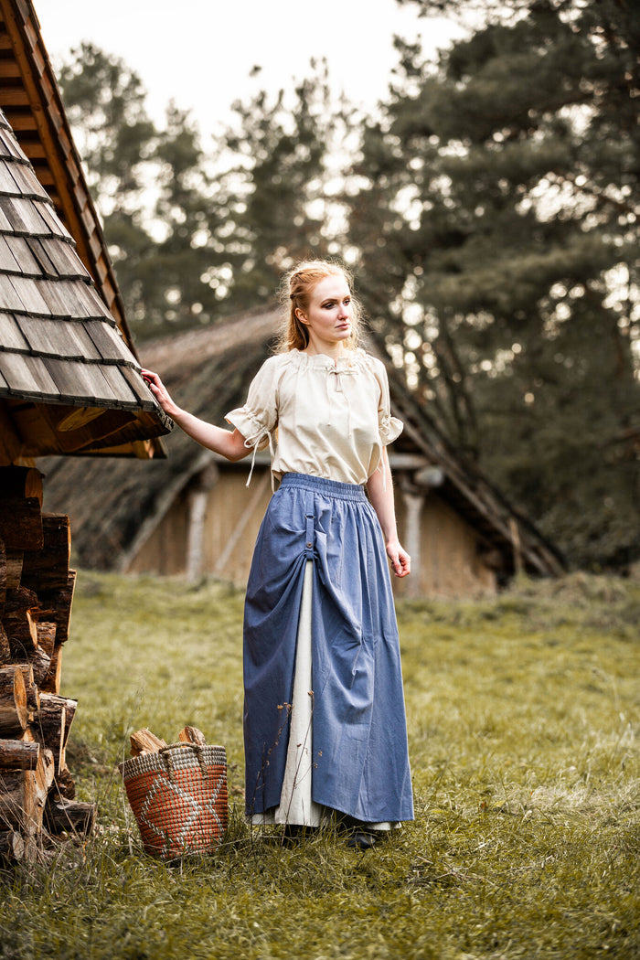 Medieval skirt Elise, blue