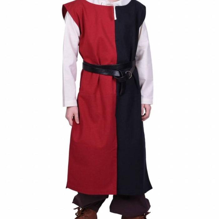Children's surcoat Rodrick, black-red