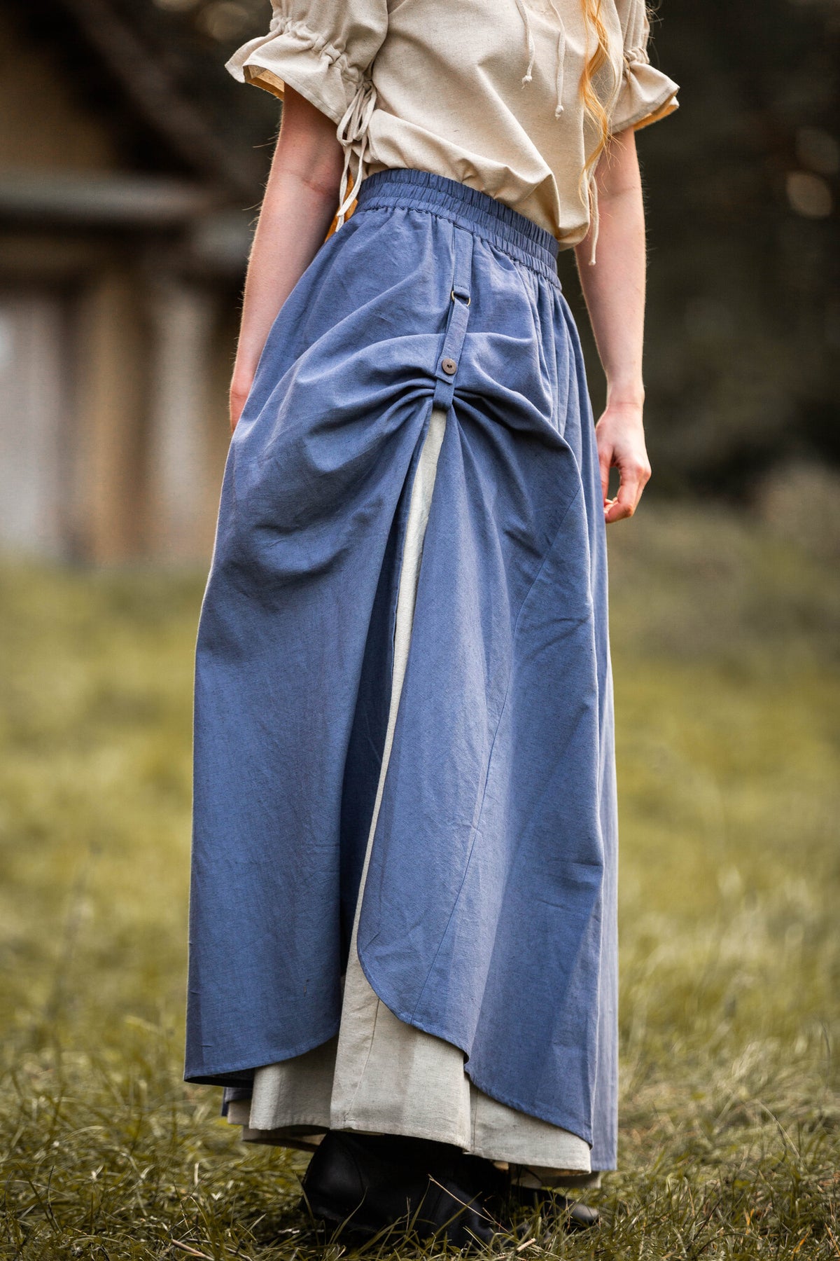 Medieval skirt Elise, blue