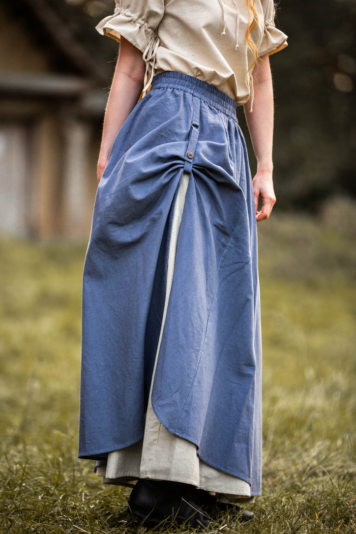 Medieval skirt Elise, blue