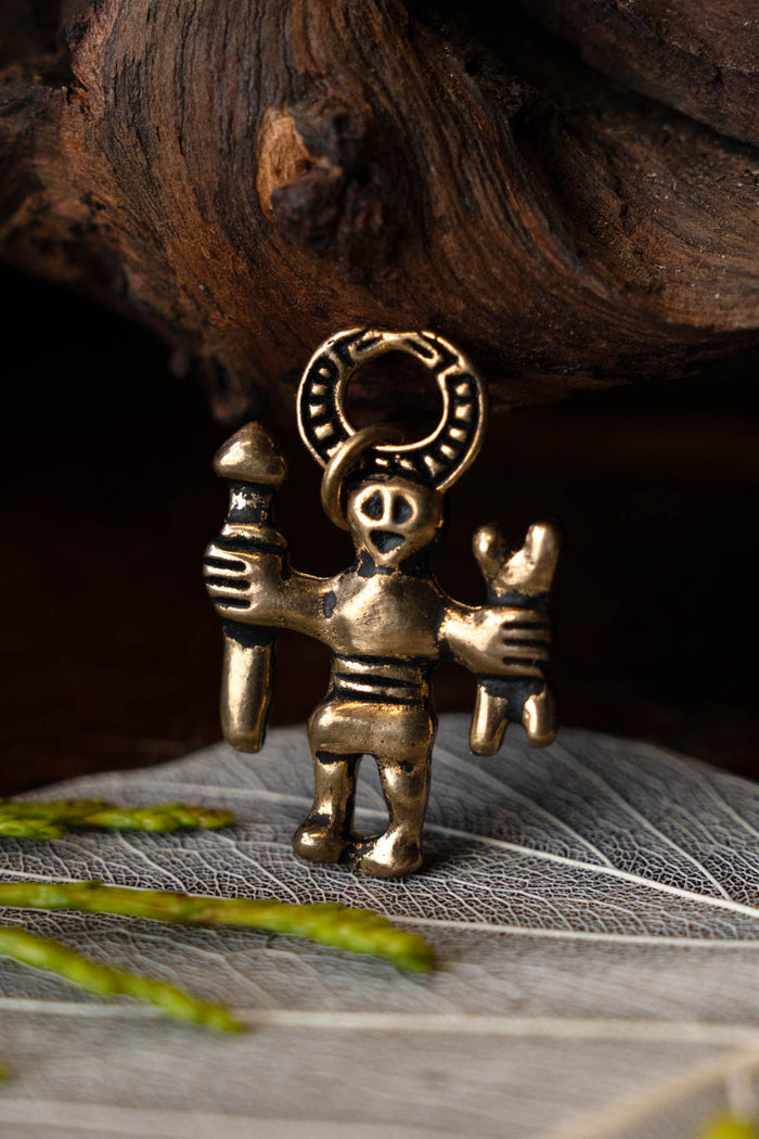 Vendel völva Odin amulet Uppland, bronze