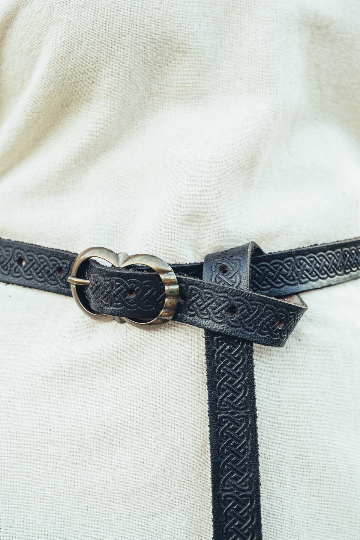 Medieval belt Fionn, black