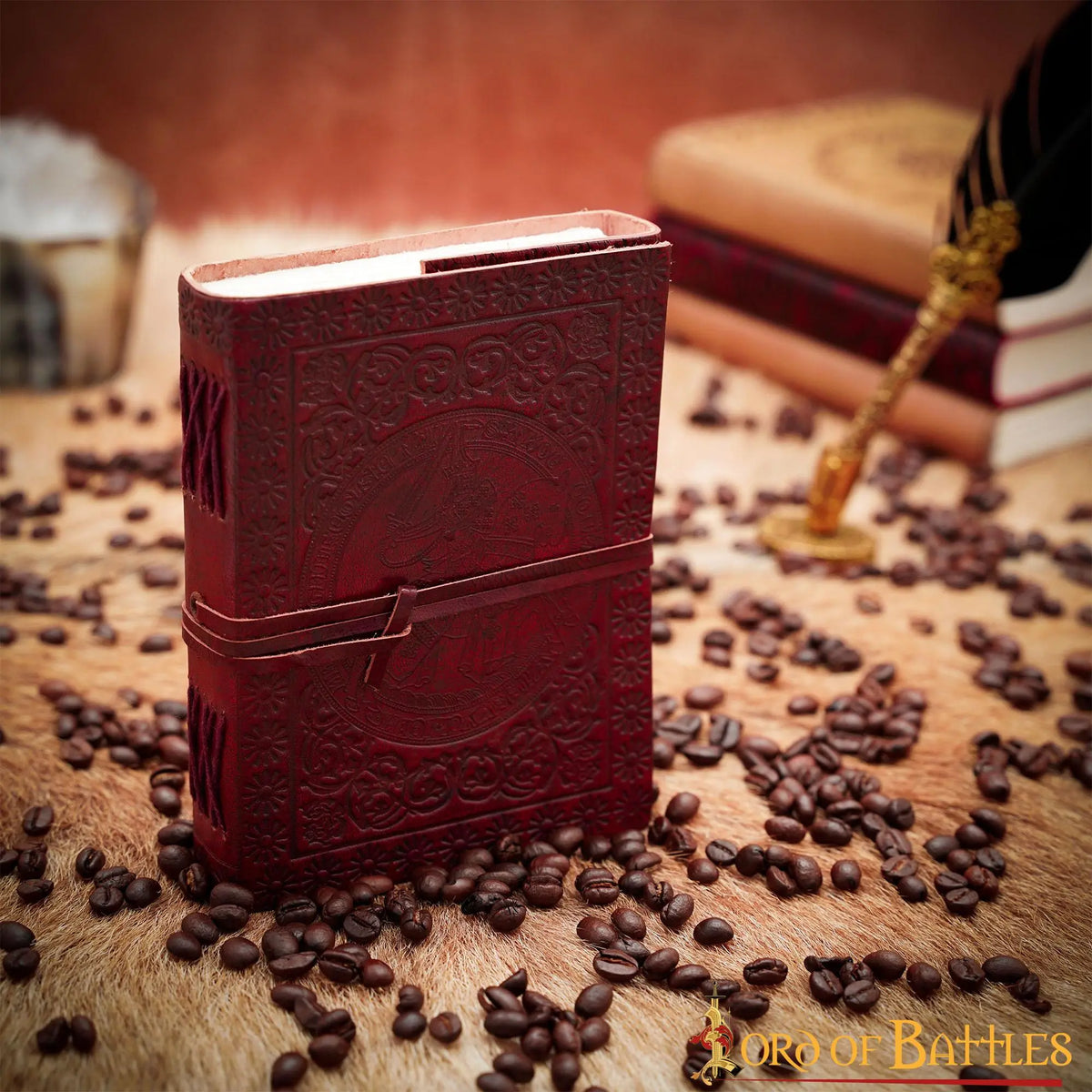 Leather journal knight