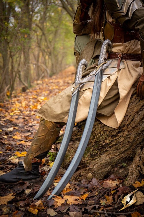 Curved LARP elven sword, 105 cm