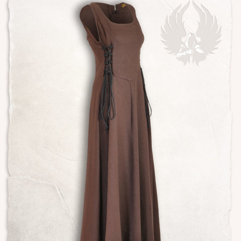 Medieval surcot Uma, brown
