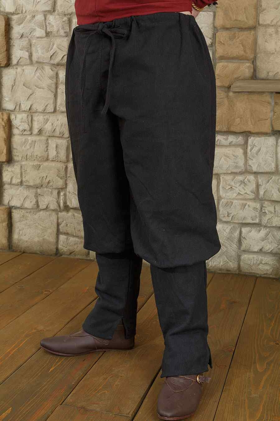 Viking trousers Ketill, black