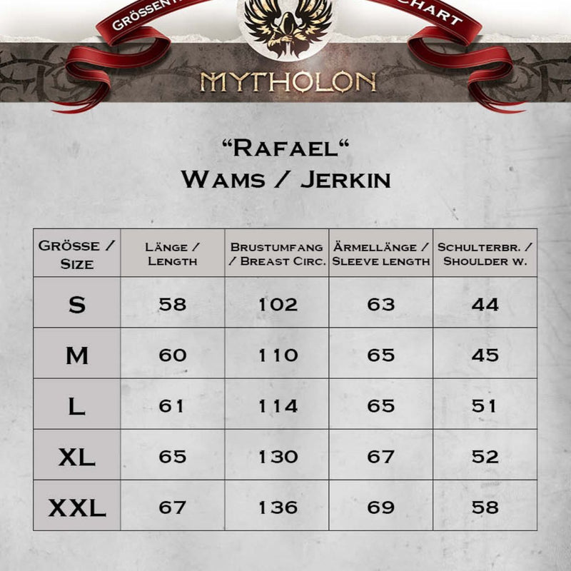 Doublet du XVe siècle Rafael, noir